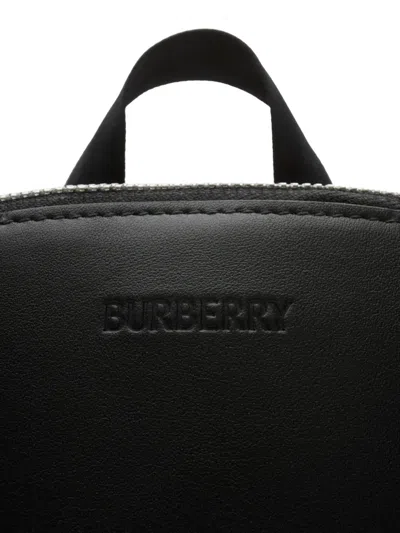 Burberry Embossed Check Backpack In Yellow