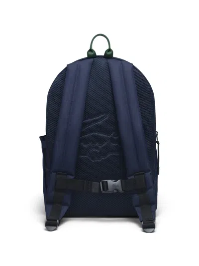 Lacoste Logo Backpack In Blue