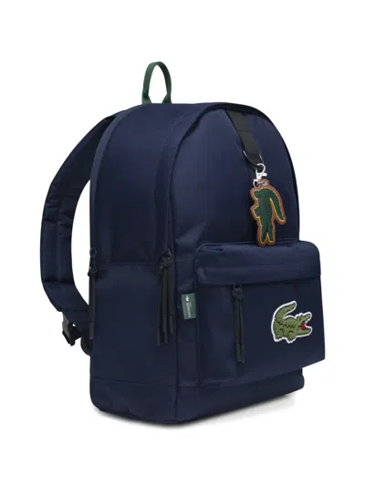 Lacoste Logo Backpack In Blue