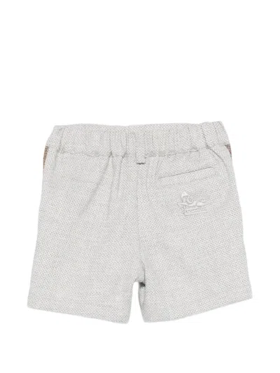 Etro Belt-loop Shorts In Gray