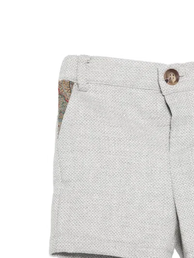 Etro Belt-loop Shorts In Gray