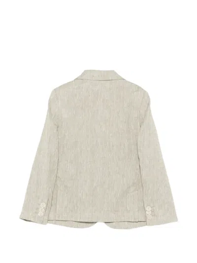 Eleventy Single-breasted Blazer In Neutral