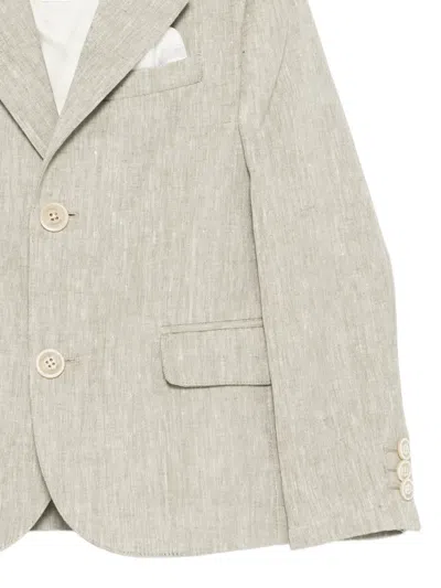 Eleventy Single-breasted Blazer In Neutral