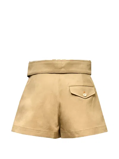Re Code Turn-over Mini Shorts In Neutral