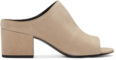 Shop 3.1 Phillip Lim / フィリップ リム Taupe Suede Cube Slip-on Sandals