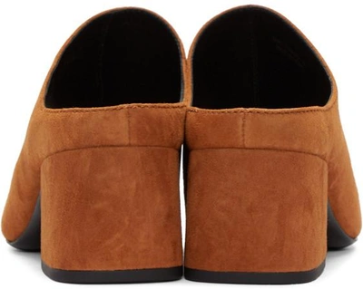 Shop 3.1 Phillip Lim Tan Suede Cube Slip-on Sandals