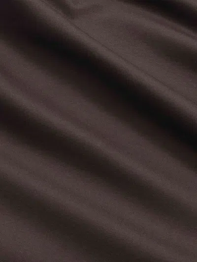 Nn07 Open-collar T-shirt In Brown