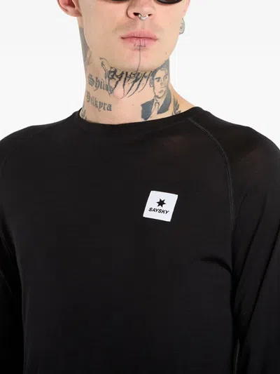 Saysky Long Sleeve Base Layer T-shirt In Black