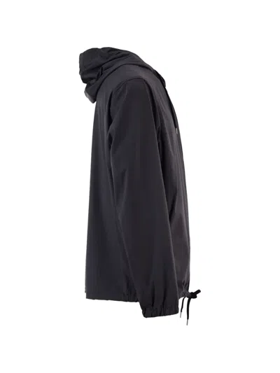 Herno Adjustable-hood Jacket In Blue