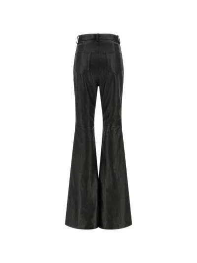 Rick Owens Bolan Stretch Denim Bootcut Jeans In Black