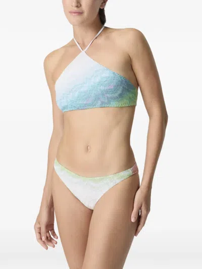 Missoni Bikini With Tie Dye Pattern In Blue