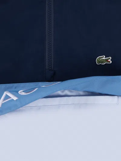 Lacoste Boys Packable Pullover Jacket In Blue