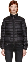 Moncler Lans Down Jacket With Pockets On The Front In Black