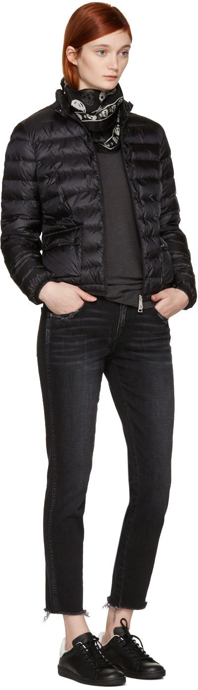 Shop Moncler Black Down Lans Jacket