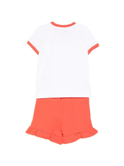 Msgm Cotton Shorts Set In Multi