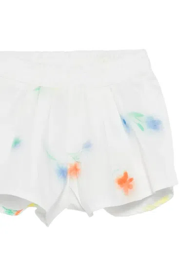 Msgm Ruffled Floral Short Set In Multi