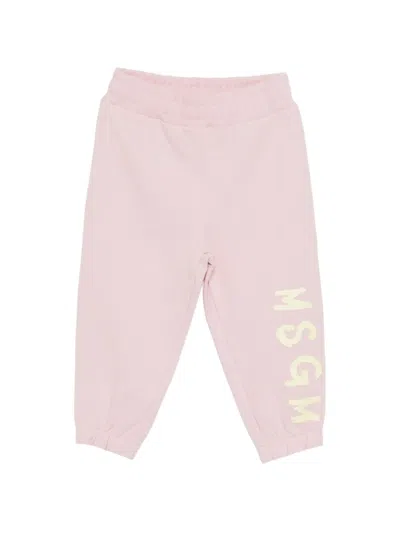 Msgm Logo-print Tracksuit In Pink