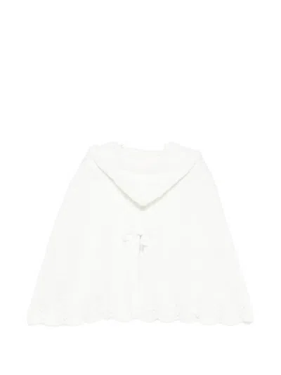 Marlù Couture Bow Cape In White
