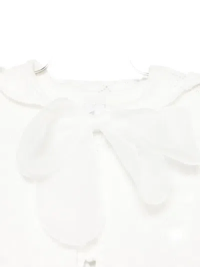 Marlù Couture Bow Cape In White