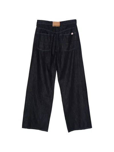 Semicouture Drawstring Jeans In Blue