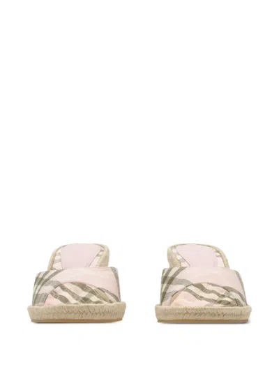 Burberry Mews Espadrille Wedge Sandal In Brown