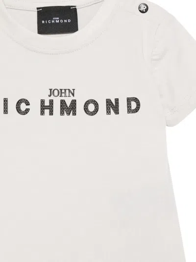 John Richmond Junior Logo T-shirt In White