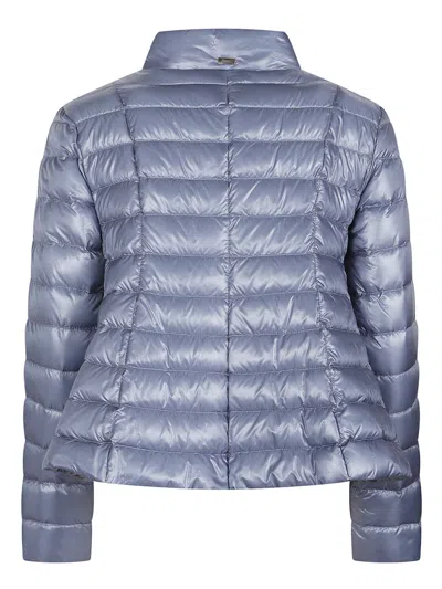 Herno Mini Short Quilted Down Jacket With High Collar For Women In Multi