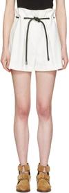 3.1 PHILLIP LIM / フィリップ リム White Tailored Pleated Shorts