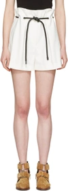 3.1 Phillip Lim White Tailored Pleated Shorts
