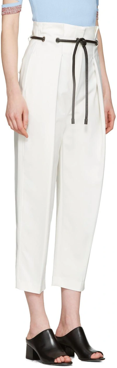 Shop 3.1 Phillip Lim / フィリップ リム 3.1 Phillip Lim White Tailored Pleated Trousers In An110 Ant.white