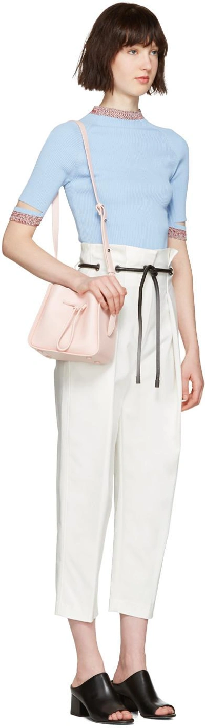 Shop 3.1 Phillip Lim White Tailored Pleated Trousers In An110 Ant.white