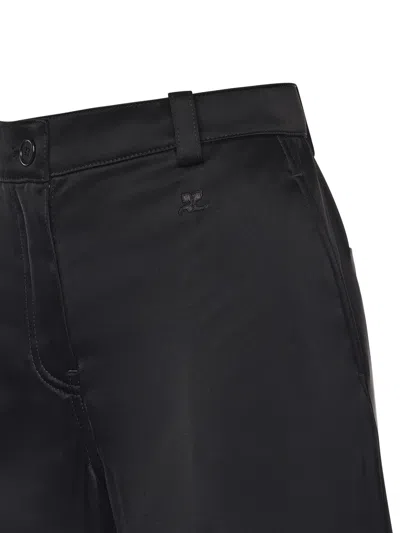 Courrèges Belt Loop Cargo Pants In Black
