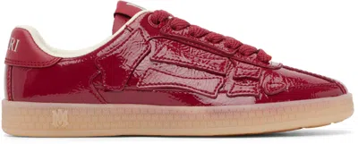 Amiri Red Pacific Bones Sneakers In Multi