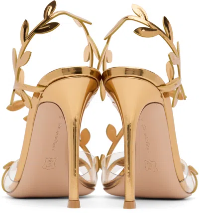 Gianvito Rossi Crystal Branch Slingback Cocktail Sandals In Multi