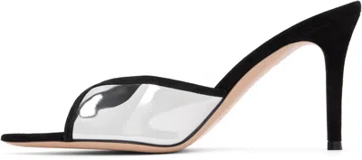 Gianvito Rossi 85mm Shiny Leather And Suede Pointed-toe Mules Sandals In Multi