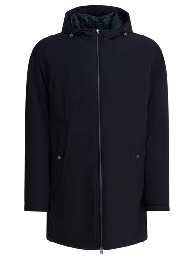 Herno Resort Parka In Travel Nylon Ponente In Black