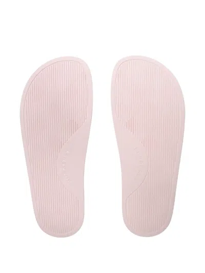 Burberry Check Pattern Slide Sandal Open Toe In Pink