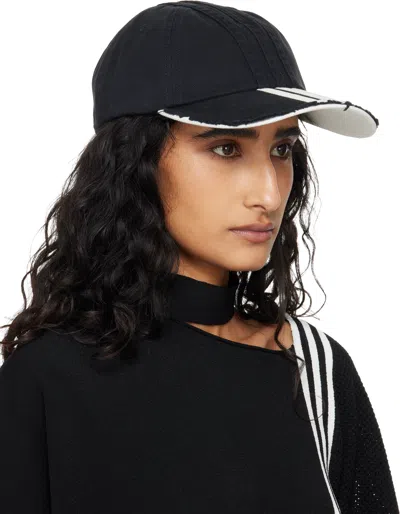 Y-3 Cap Three Stripes Crown Cotton Design In Black