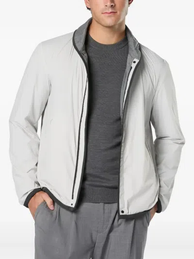 Sease Reversible Zip-front Jacket In Gray