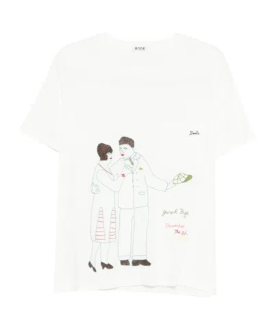 Bode Companion T-shirt In White