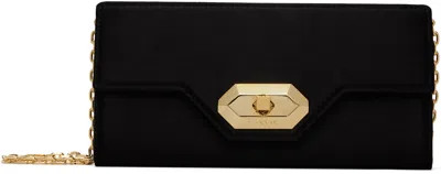 Lanvin Black Solid Clutch In Black