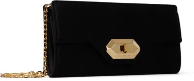 Lanvin Black Solid Clutch In Black