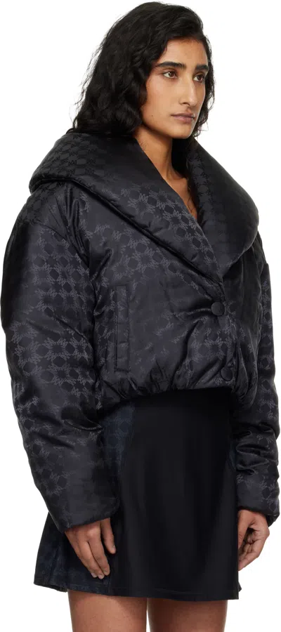 Amiri Black Ma Quad Shawl Down Jacket In Black
