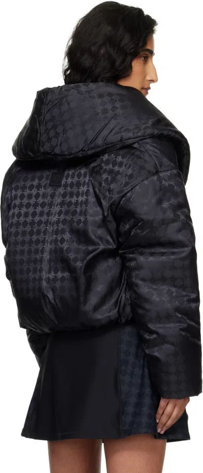 Amiri Black Ma Quad Shawl Down Jacket In Black