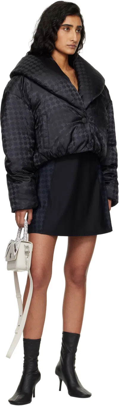 Amiri Black Ma Quad Shawl Down Jacket In Black