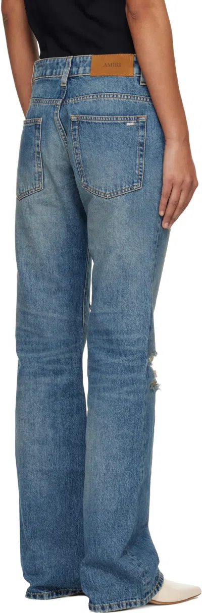 Amiri Distressed-effect Jeans In Blue