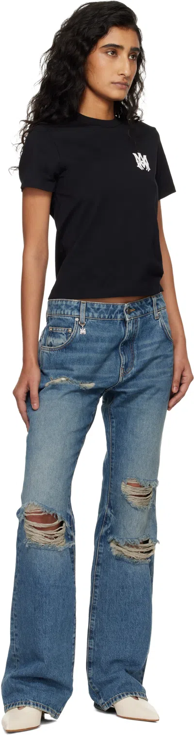 Amiri Distressed-effect Jeans In Blue