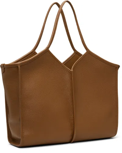 Hereu Brown Calella Medium Squared Tote In Brown