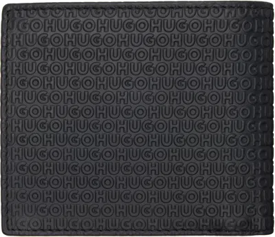 Hugo Boss Embossed Billfold Wallet In Black