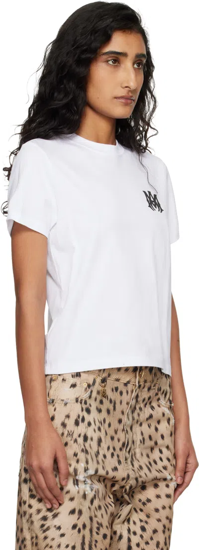 Amiri White Ma Core Logo T-shirt In White